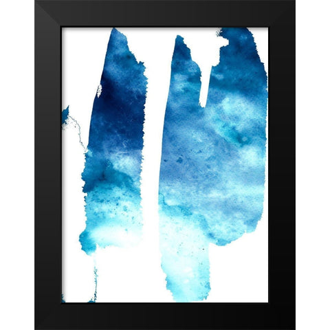 Streaks Black Modern Wood Framed Art Print by Phillip, Jamie