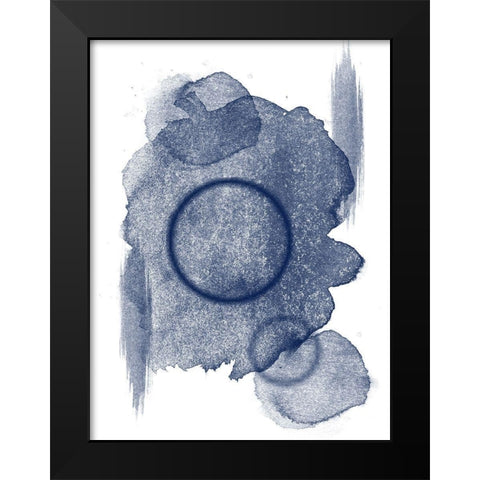 Splended Blue Black Modern Wood Framed Art Print by Phillip, Jamie