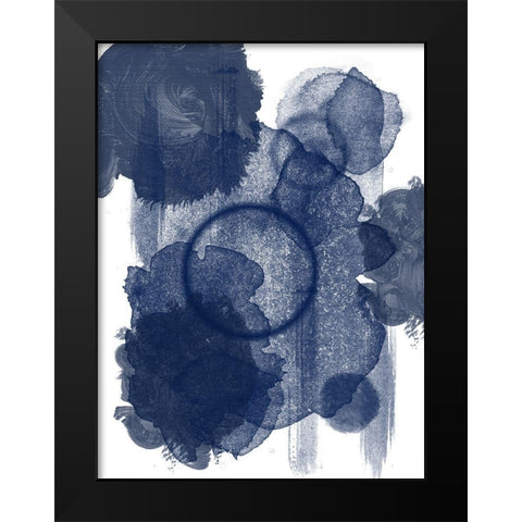 Splended Blue Black Modern Wood Framed Art Print by Phillip, Jamie