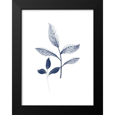 Blue Botanical 2 Black Modern Wood Framed Art Print by Phillip, Jamie
