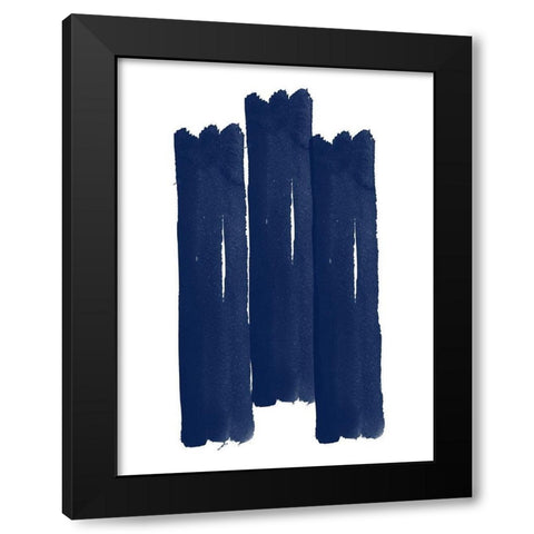 Blue Botanical 4 Black Modern Wood Framed Art Print by Phillip, Jamie