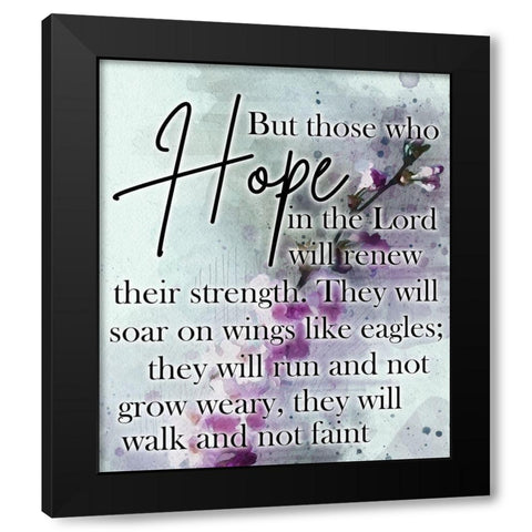 Biblical Hope Black Modern Wood Framed Art Print by Phillip, Jamie