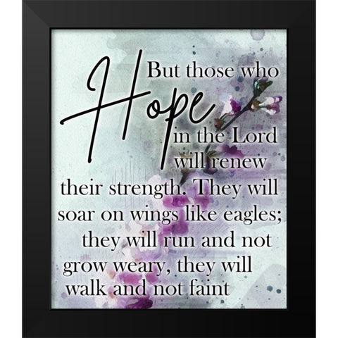 Biblical Hope Black Modern Wood Framed Art Print by Phillip, Jamie