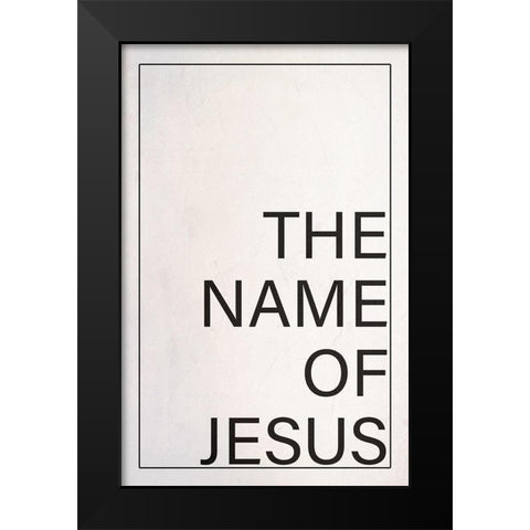 Jesus Black Modern Wood Framed Art Print by Phillip, Jamie