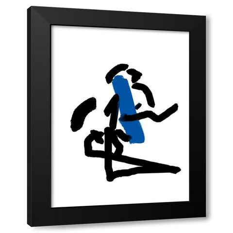 Paint Lap Black Modern Wood Framed Art Print by Phillip, Jamie