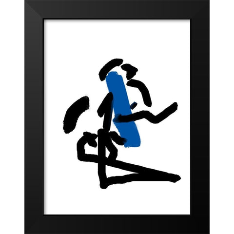 Paint Lap Black Modern Wood Framed Art Print by Phillip, Jamie
