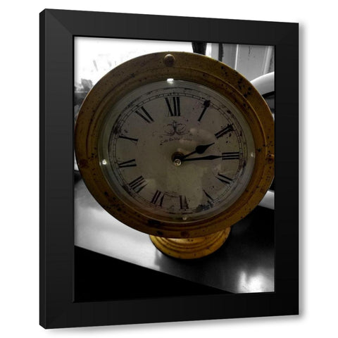 Vintage Time 2 Black Modern Wood Framed Art Print with Double Matting by Phillip, Jamie