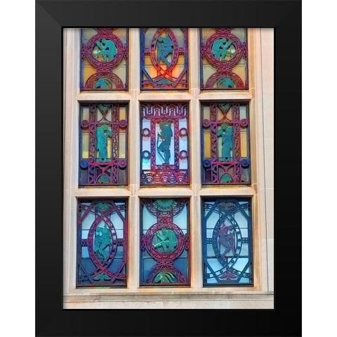 Hansentech 2 Black Modern Wood Framed Art Print by Phillip, Jamie