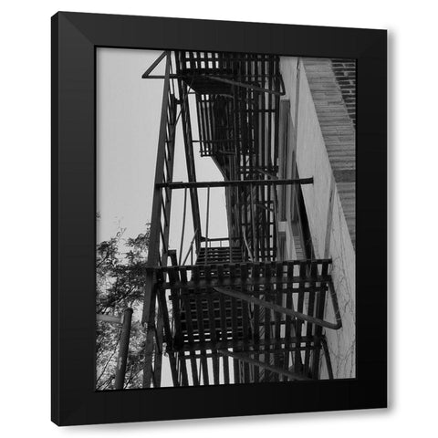 Escape 2 Black Modern Wood Framed Art Print with Double Matting by Phillip, Jamie