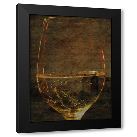 Fine Wine Black Modern Wood Framed Art Print with Double Matting by Phillip, Jamie