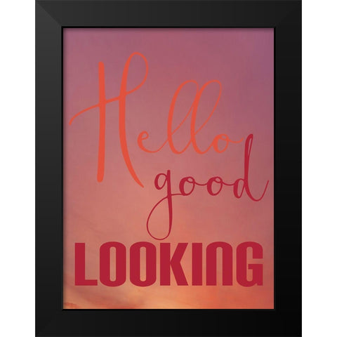 Good Looking Black Modern Wood Framed Art Print by Phillip, Jamie