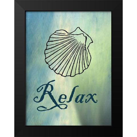 Bath Shells  Black Modern Wood Framed Art Print by Phillip, Jamie