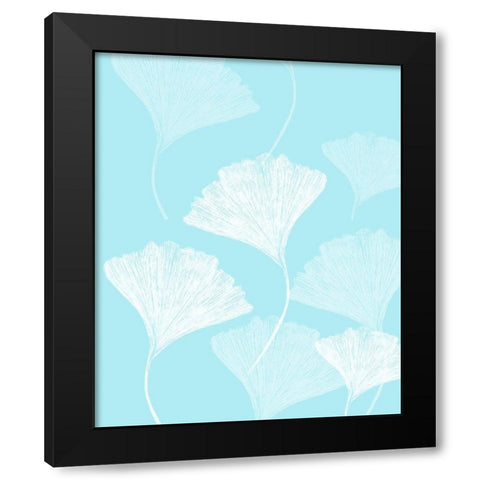 Ginkgo Black Modern Wood Framed Art Print with Double Matting by Phillip, Jamie