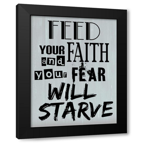 Faith Black Modern Wood Framed Art Print by Phillip, Jamie