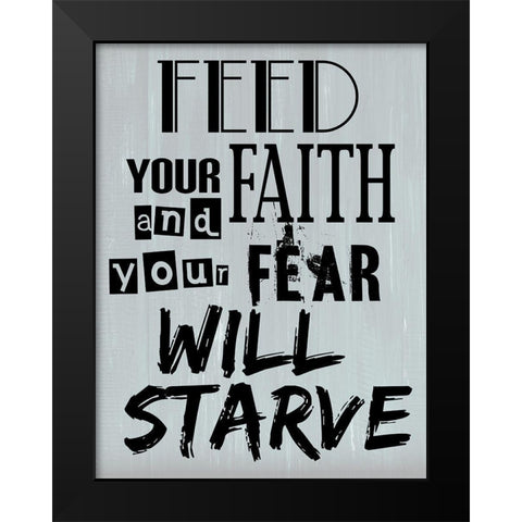 Faith Black Modern Wood Framed Art Print by Phillip, Jamie