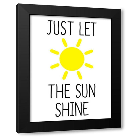 Sunshine Black Modern Wood Framed Art Print with Double Matting by Phillip, Jamie