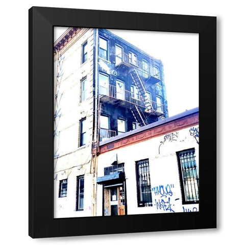 Brooklyn Streets Black Modern Wood Framed Art Print with Double Matting by Phillip, Jamie