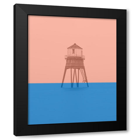 Strange Tide Black Modern Wood Framed Art Print with Double Matting by Phillip, Jamie