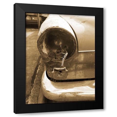 Vintage Benz Car 1 Black Modern Wood Framed Art Print by Phillip, Jamie