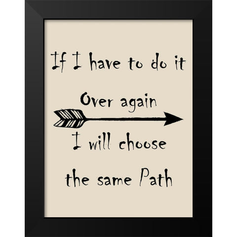 Travel Path Black Modern Wood Framed Art Print by Phillip, Jamie