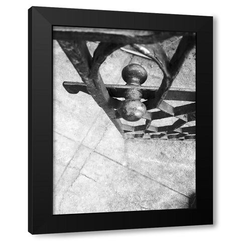 Gate Black Modern Wood Framed Art Print by Phillip, Jamie