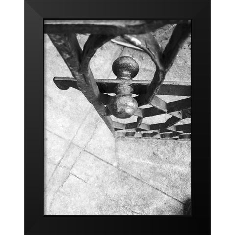 Gate Black Modern Wood Framed Art Print by Phillip, Jamie