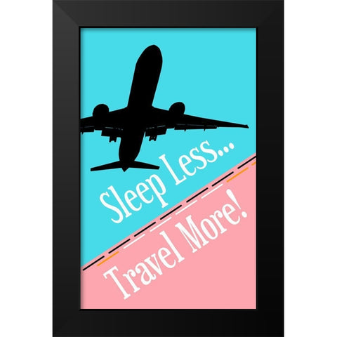 Adventure Black Modern Wood Framed Art Print by Phillip, Jamie