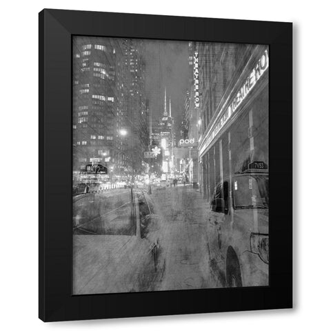 New York Moment Black Modern Wood Framed Art Print with Double Matting by Phillip, Jamie