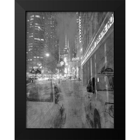 New York Moment Black Modern Wood Framed Art Print by Phillip, Jamie