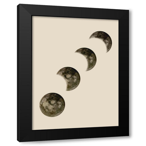 Moon Path Black Modern Wood Framed Art Print with Double Matting by Phillip, Jamie