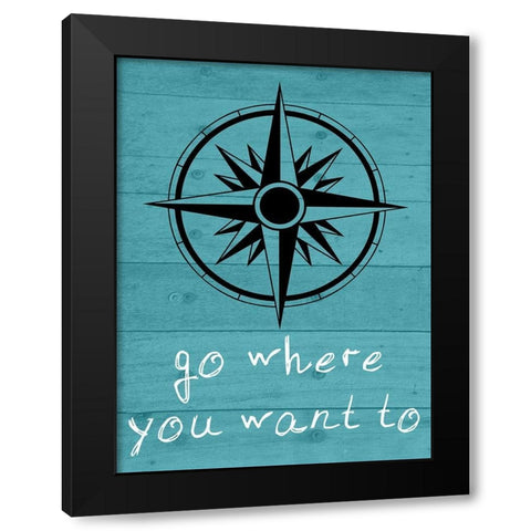 Brave Black Modern Wood Framed Art Print by Phillip, Jamie