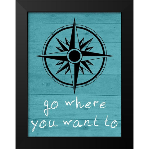 Brave Black Modern Wood Framed Art Print by Phillip, Jamie