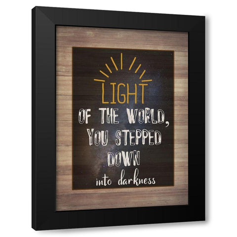 Light Of The World Black Modern Wood Framed Art Print with Double Matting by Phillip, Jamie