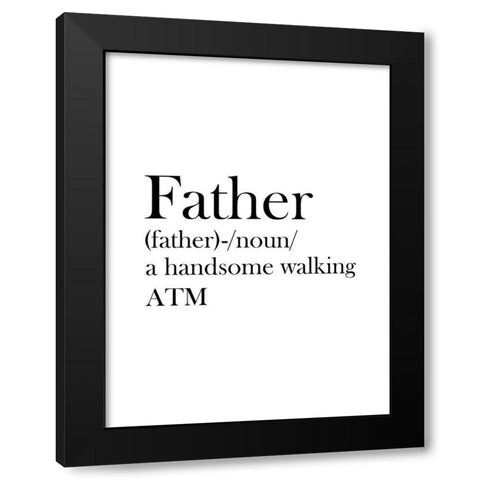 Father  Black Modern Wood Framed Art Print with Double Matting by Phillip, Jamie