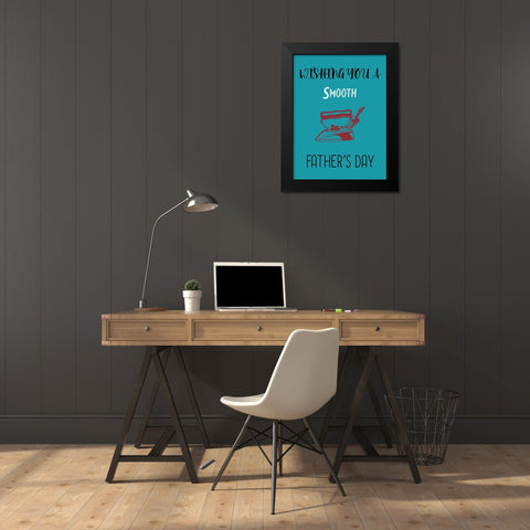 Father 3 Black Modern Wood Framed Art Print by Phillip, Jamie