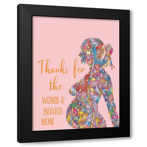 Mother 5 Black Modern Wood Framed Art Print with Double Matting by Phillip, Jamie