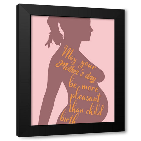 Mother 6 Black Modern Wood Framed Art Print with Double Matting by Phillip, Jamie