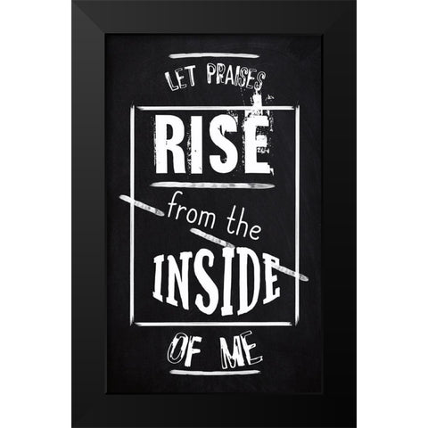 Praises Black Modern Wood Framed Art Print by Phillip, Jamie