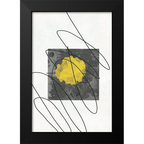 Lined Abstract 3 Black Modern Wood Framed Art Print by Phillip, Jamie