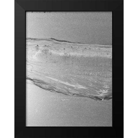 Black Space Line 1 Black Modern Wood Framed Art Print by Phillip, Jamie