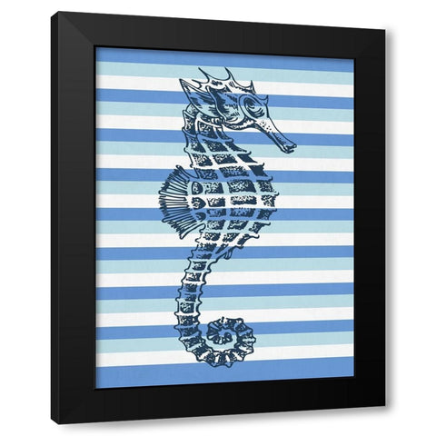 Seahorse 1 Black Modern Wood Framed Art Print by Phillip, Jamie