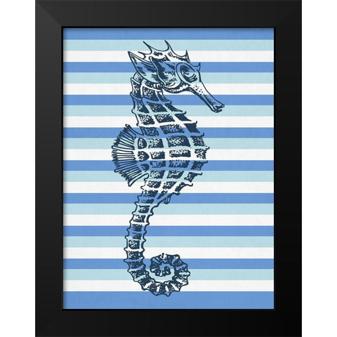 Seahorse 1 Black Modern Wood Framed Art Print by Phillip, Jamie