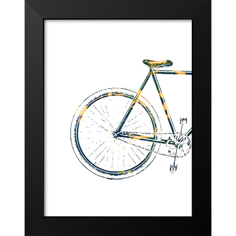 Bicycle Travel 3 Black Modern Wood Framed Art Print by Phillip, Jamie