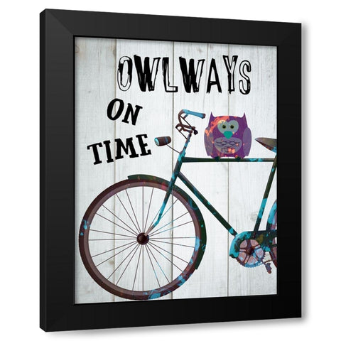 Bicycle Travel 7 Black Modern Wood Framed Art Print by Phillip, Jamie