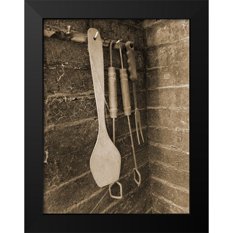 Old Cook House 1 Black Modern Wood Framed Art Print by Phillip, Jamie