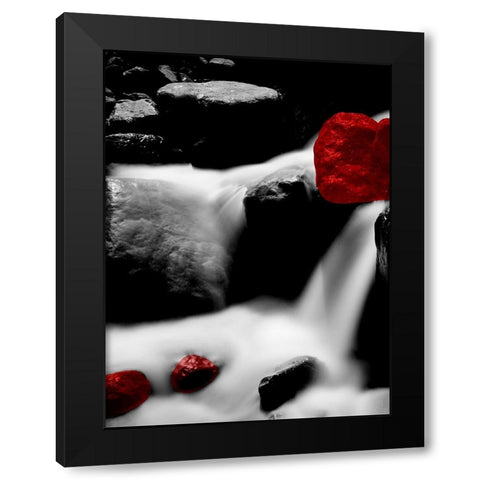 Red Rocks River 1 Black Modern Wood Framed Art Print with Double Matting by Phillip, Jamie