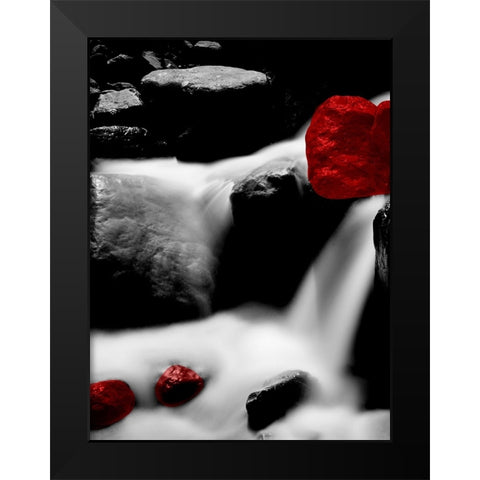 Red Rocks River 1 Black Modern Wood Framed Art Print by Phillip, Jamie