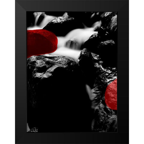 Red Rocks River 2 Black Modern Wood Framed Art Print by Phillip, Jamie