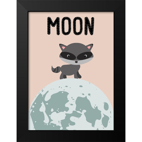 Moon Child Black Modern Wood Framed Art Print by Phillip, Jamie