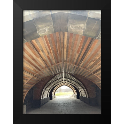 Tunnel Black Modern Wood Framed Art Print by Phillip, Jamie